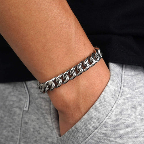 10mm cuban link bracelet 14k white gold icecartel model