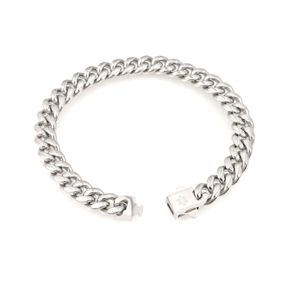 10mm cuban link bracelet 14k white gold icecartel o
