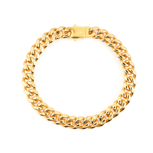 10mm cuban link bracelet 14k yellow gold icecartel main