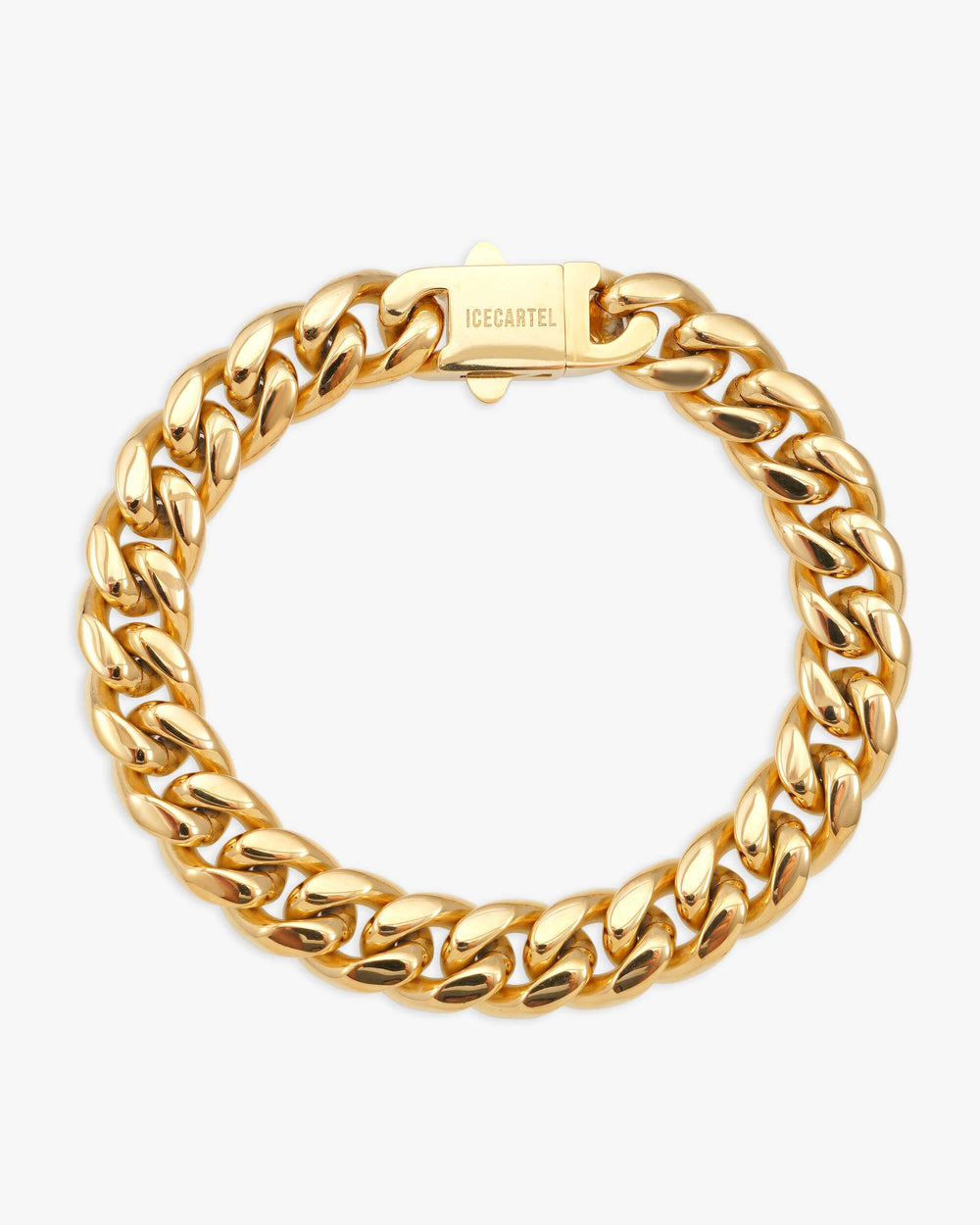 10mm cuban link bracelet 14k yellow gold icecartel main_