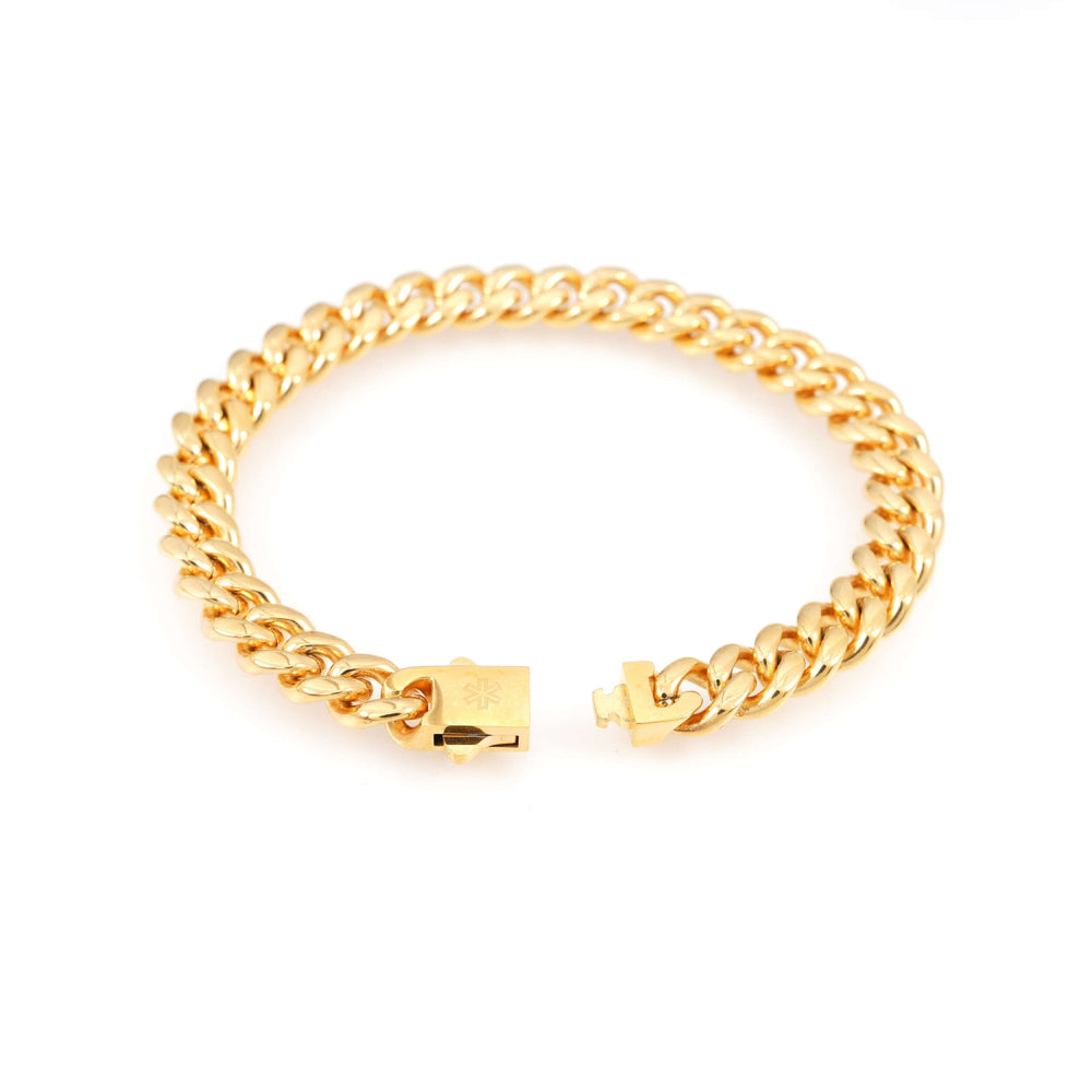10mm cuban link bracelet 14k yellow gold icecartel o