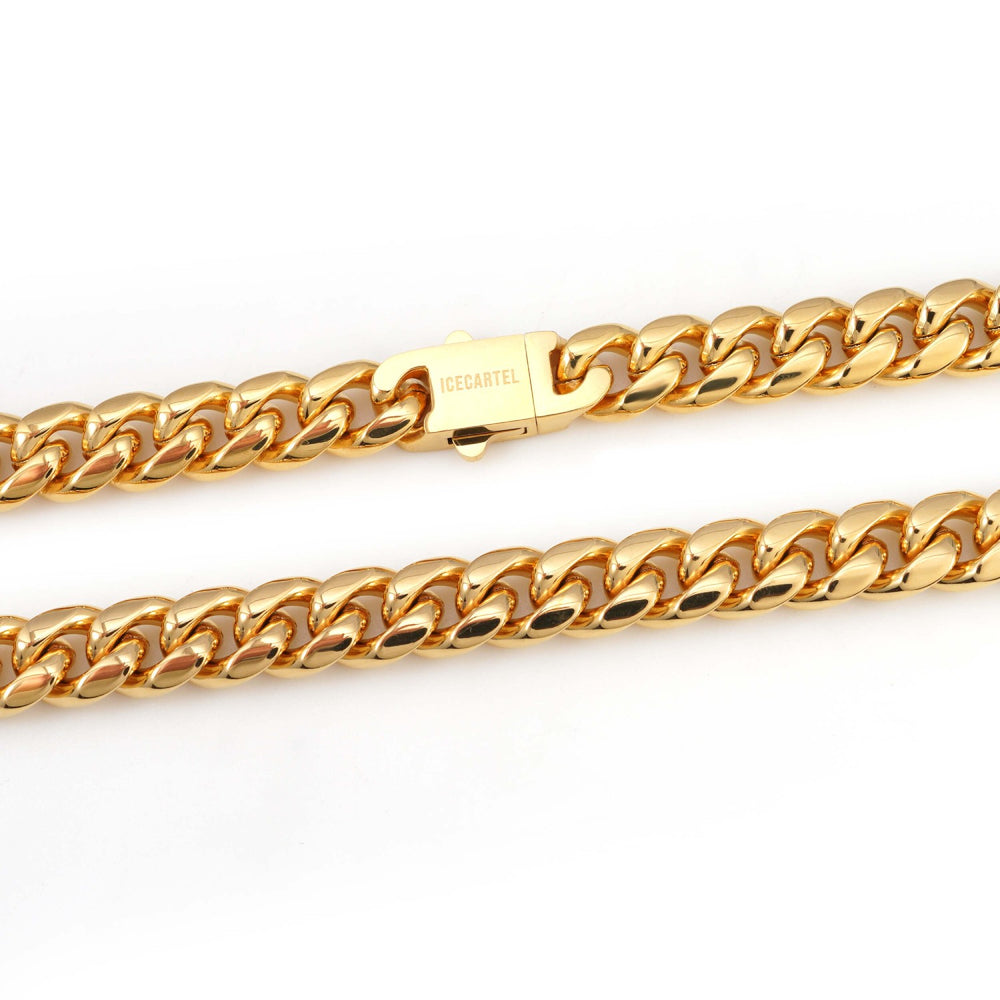10mm cuban link chain 14k white gold icecartel lock_1