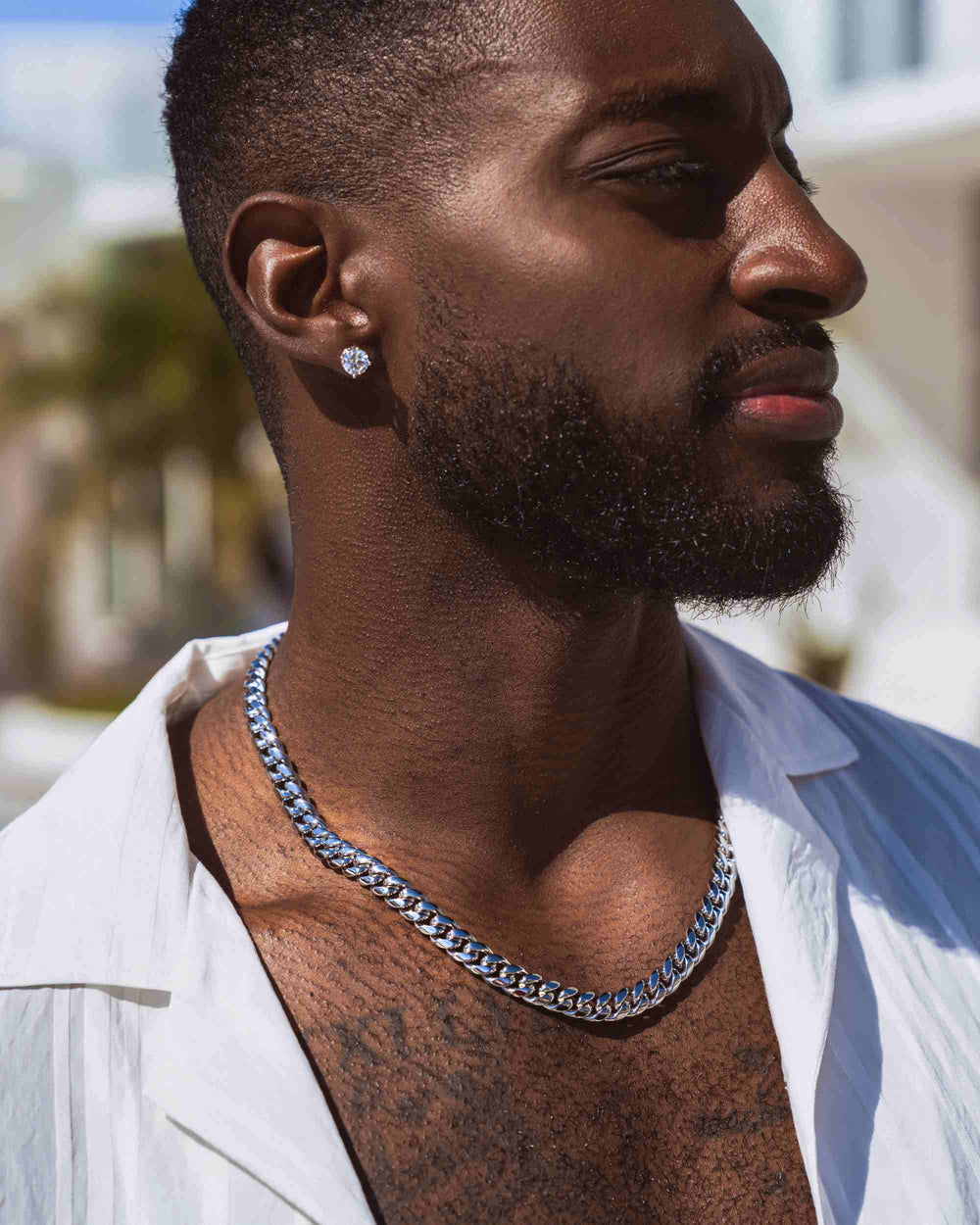 10MM Cuban Link Chain Silver