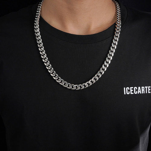 10mm cuban link chain 925 silver icecartel model