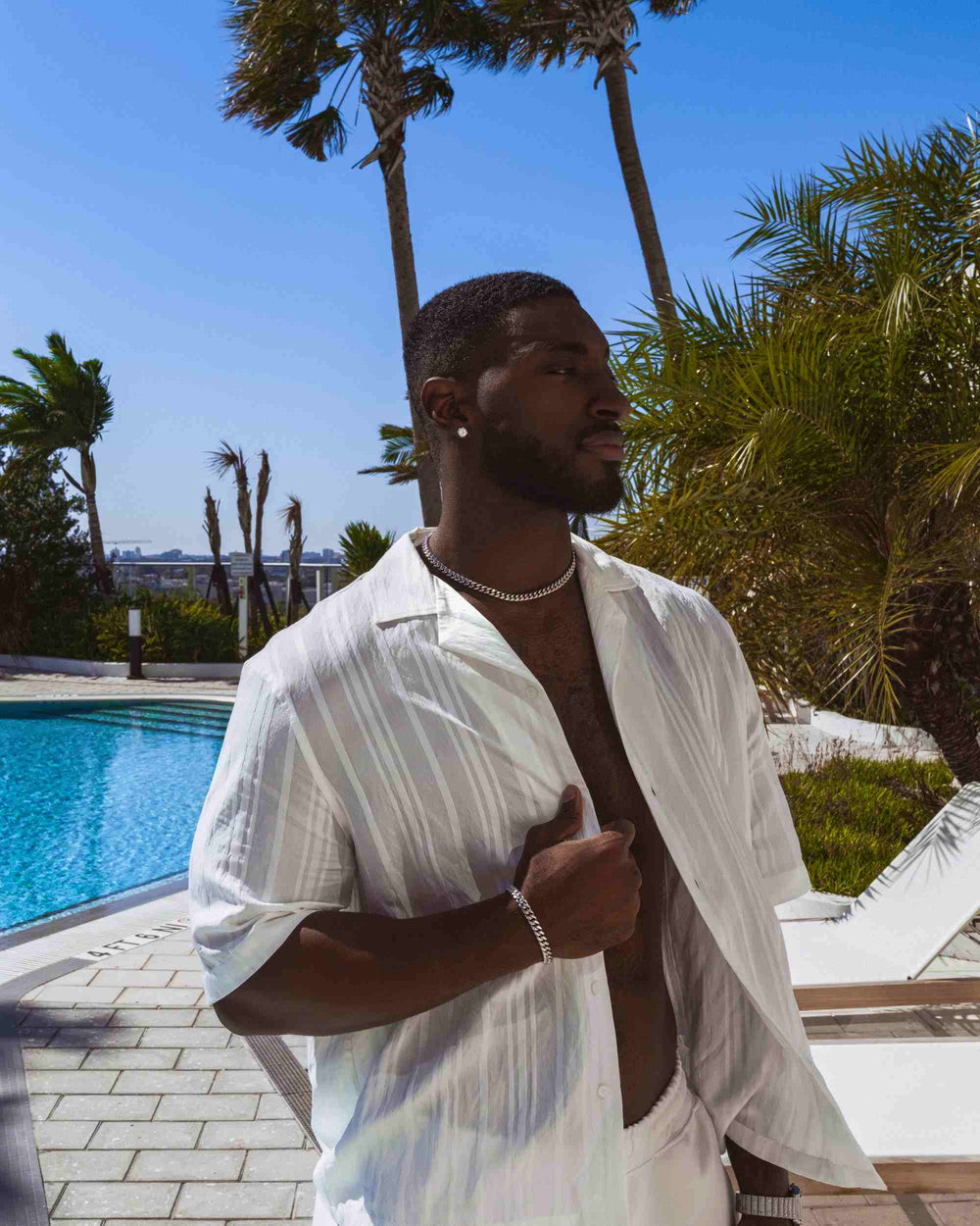 10MM Cuban Link Chain and Bracelet Bundle Silver