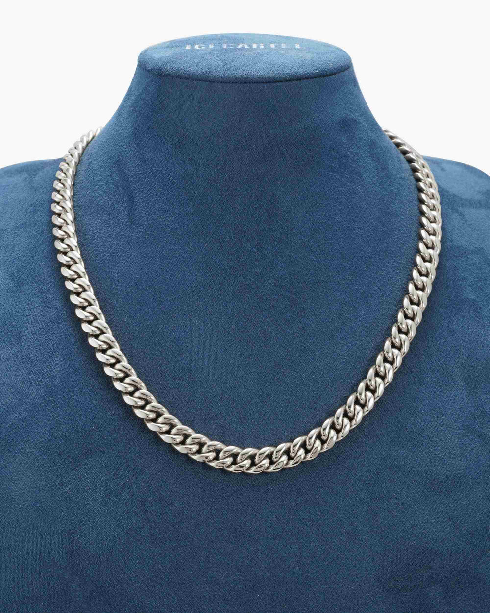 10mm cuban link chain solid silver icecartel display