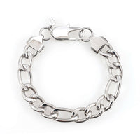 10mm figaro bracelet 14k white gold icecartel main
