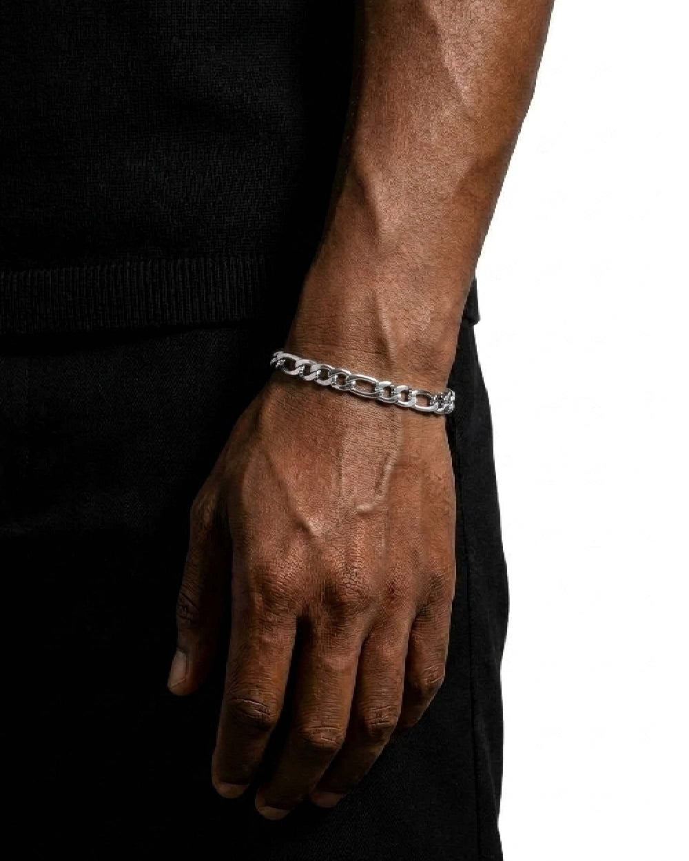 10mm figaro bracelet 14k white gold icecartel model new
