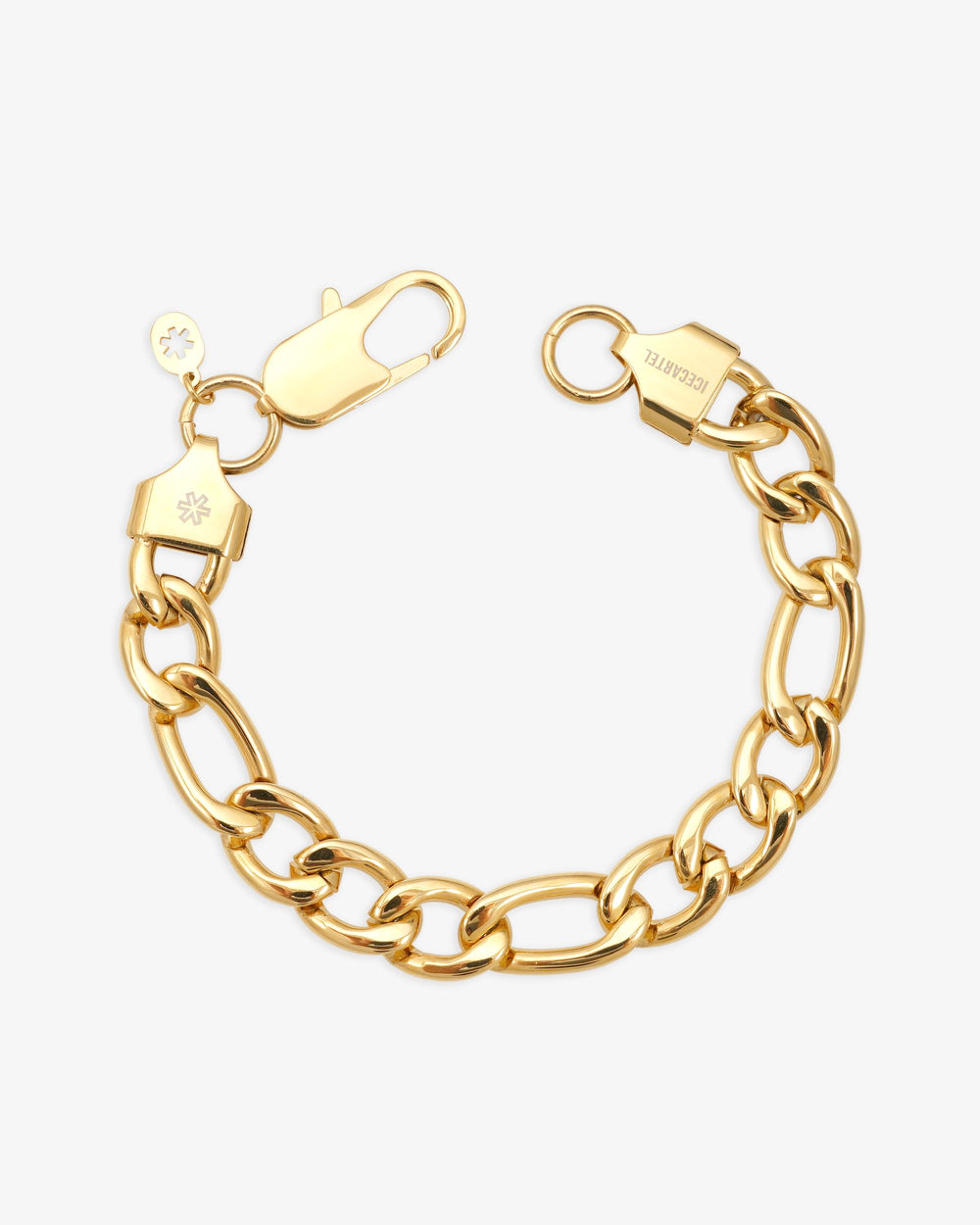 10mm figaro bracelet 14k yellow gold icecartel main new