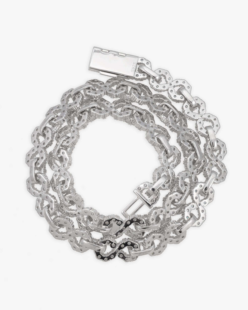 10mm infinity link chain icecartel white gold back