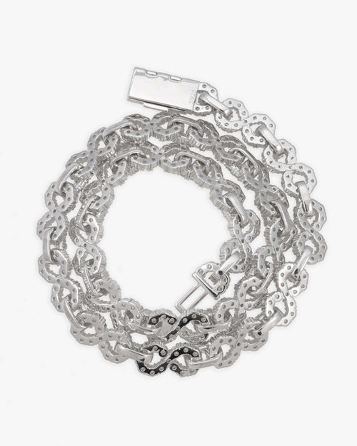 10mm infinity link chain icecartel white gold back