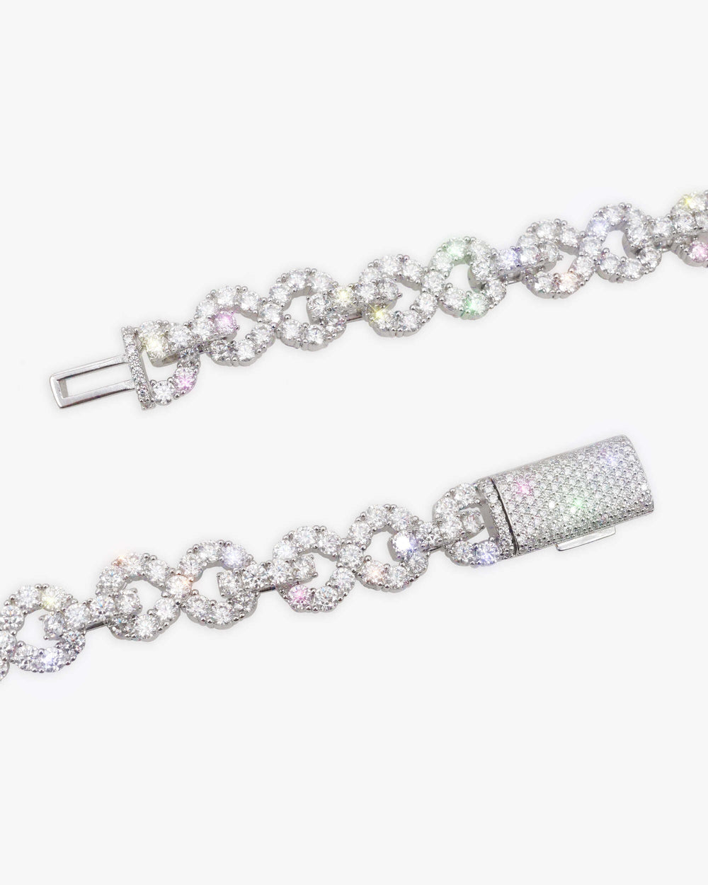 10mm infinity link chain icecartel white gold clasp