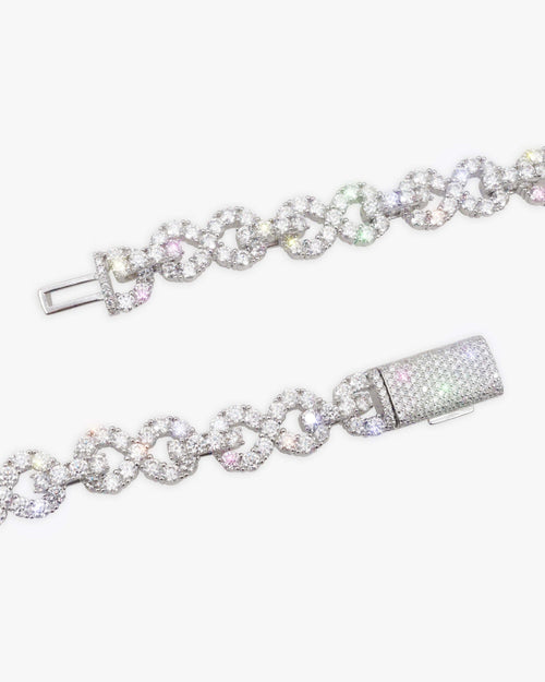 10mm infinity link chain icecartel white gold clasp
