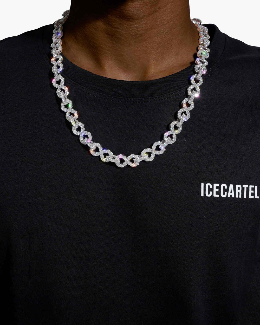 10mm infinity link chain icecartel white gold model