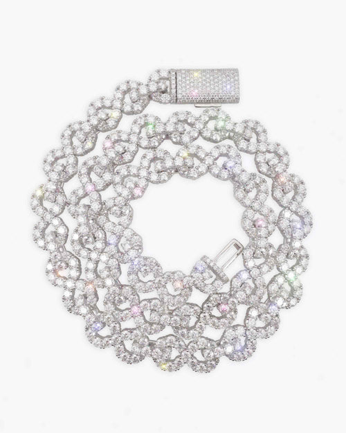 10mm infinity link chain icecartel white gold top