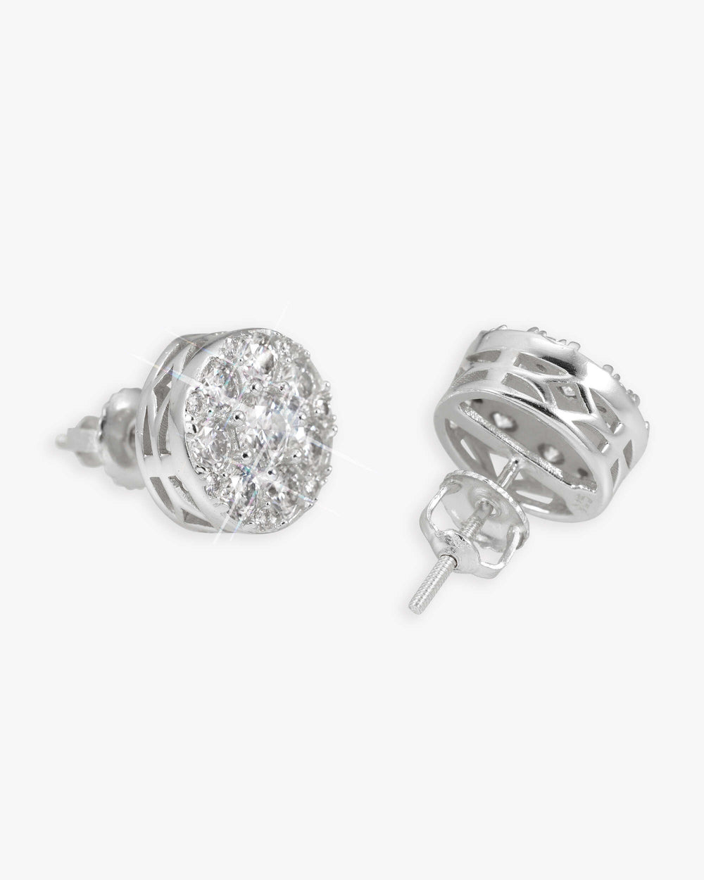 10mm moissanite cluster halo stud earrings icecartel white main