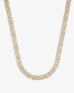 10MM Round Cut Moissanite Cuban Link Chain 14K Gold - Yellow Gold (3 Weeks production)