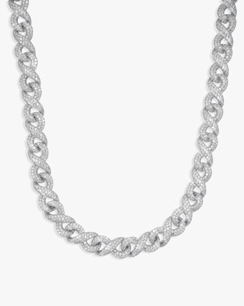 10mm moissanite infinity link chain 14k gold icecartel px main