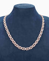 10MM Moissanite Infinity Link Chain 14K Gold - Rose Gold