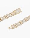 10MM Moissanite Infinity Link Chain 14K Gold - Yellow Gold