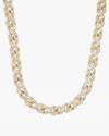 10MM Moissanite Infinity Link Chain 14K Gold - Yellow Gold