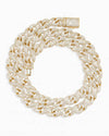 10MM Moissanite Infinity Link Chain 14K Gold - Yellow Gold