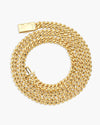 10MM Moissanite Prong Miami Cuban Link Chain 14K Gold - Yellow Gold
