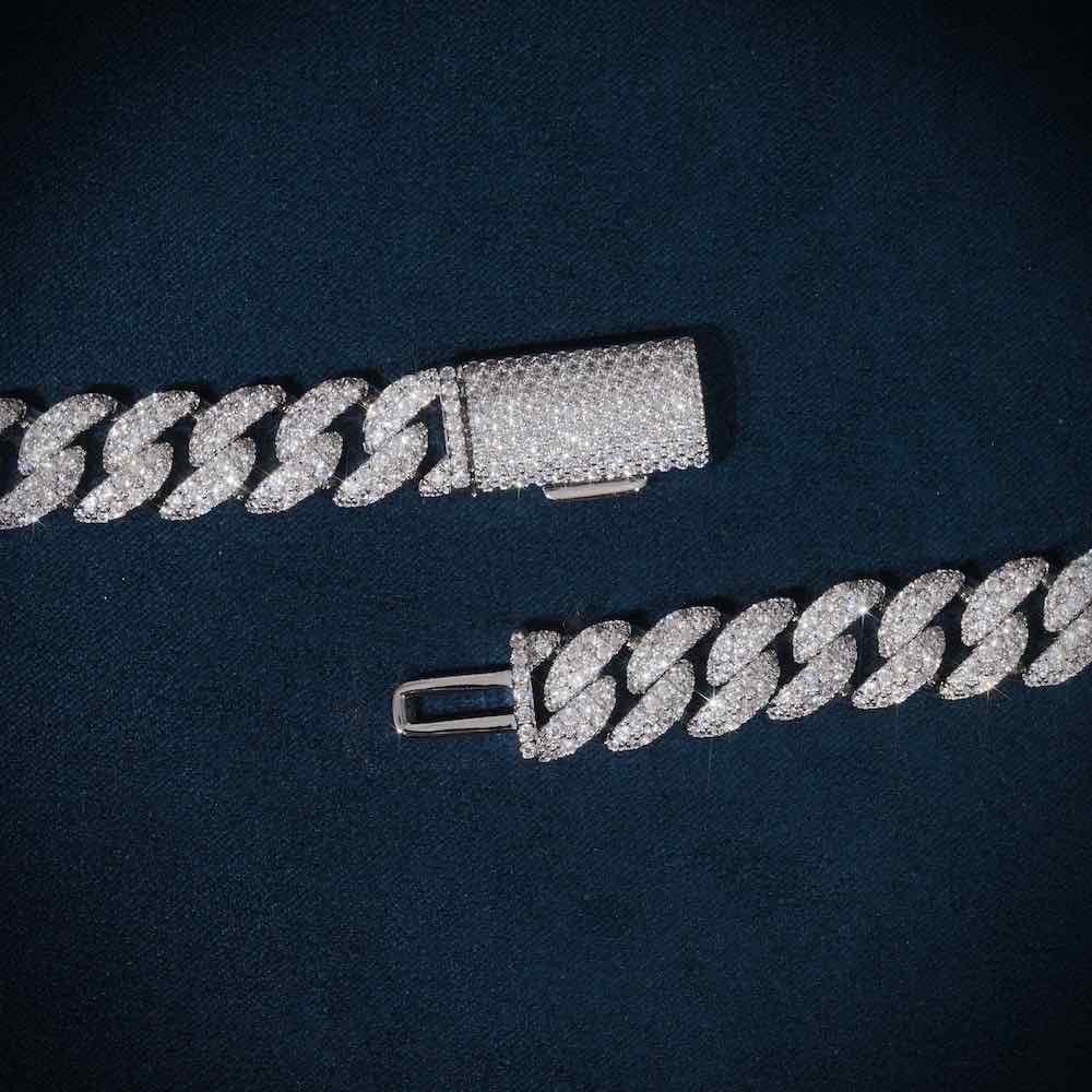 10mm Moissanite Prong Miami Cuban Link Chain - ICECARTEL 10mm Moissanite Prong Miami Cuban Link Chain - ICECARTEL