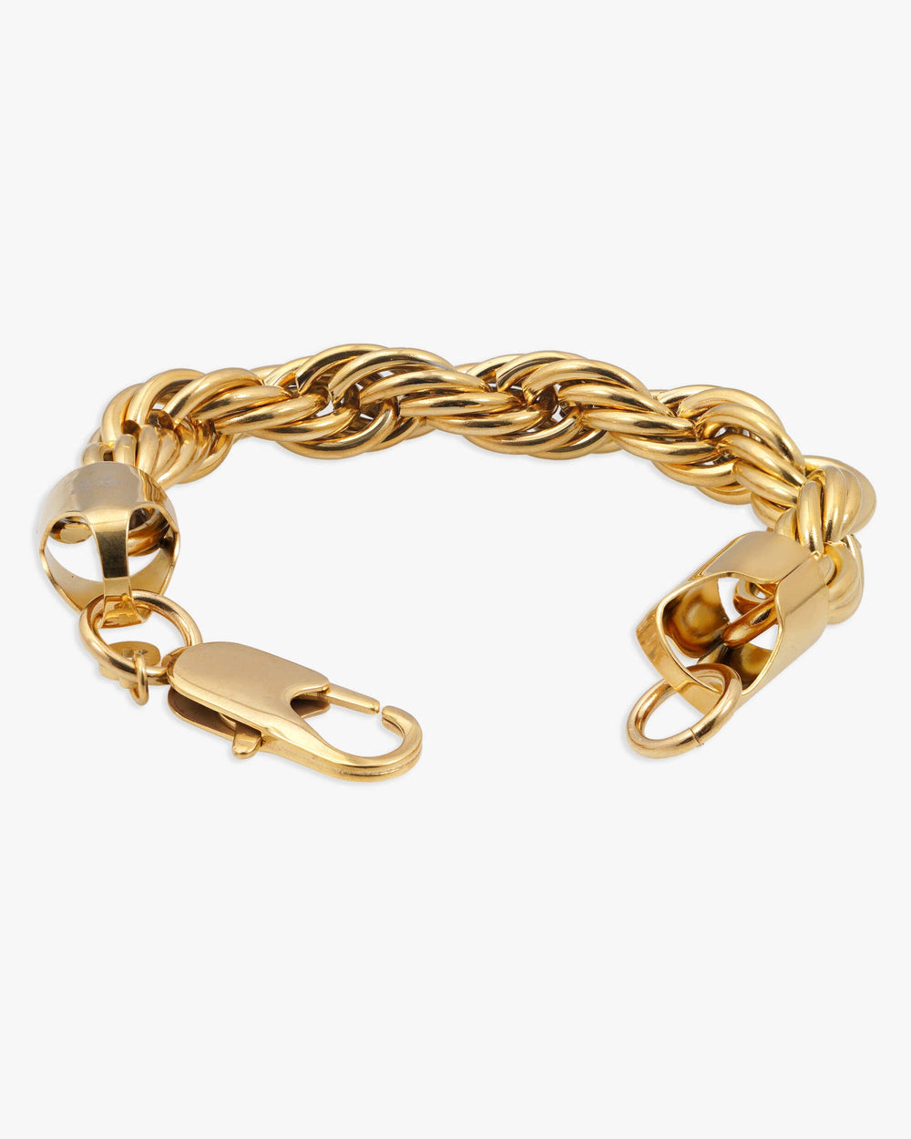 10mm rope bracelet 14k gold icecartel lock