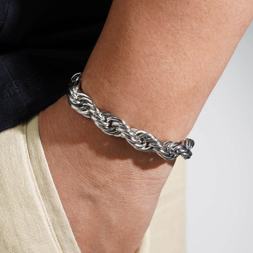 10mm rope bracelet 14k white gold icecartel model