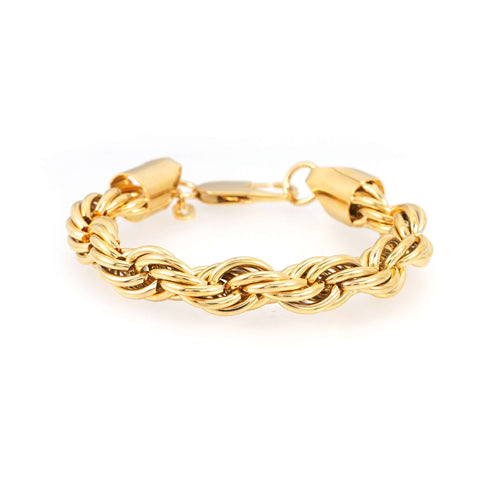 10mm rope bracelet 14k yellow gold icecartel main