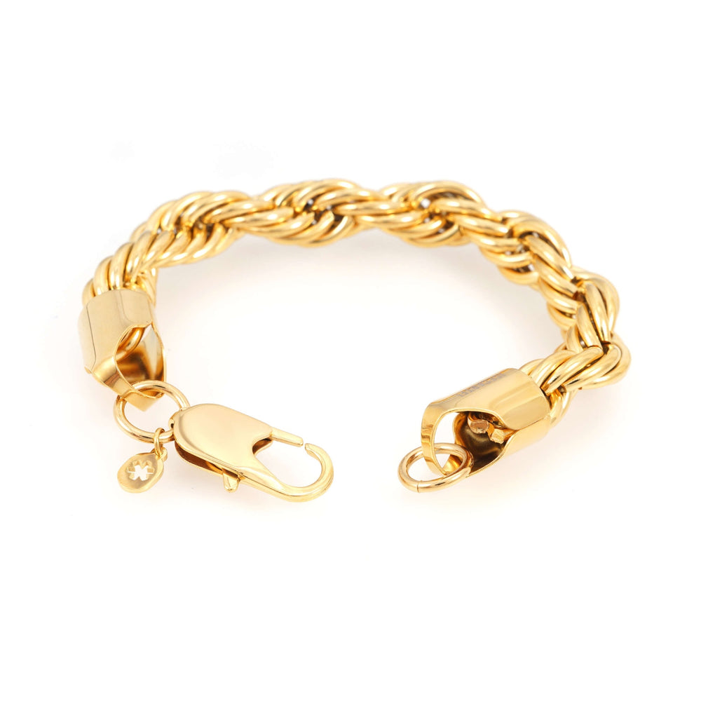 10mm rope bracelet 14k yellow gold icecartel o