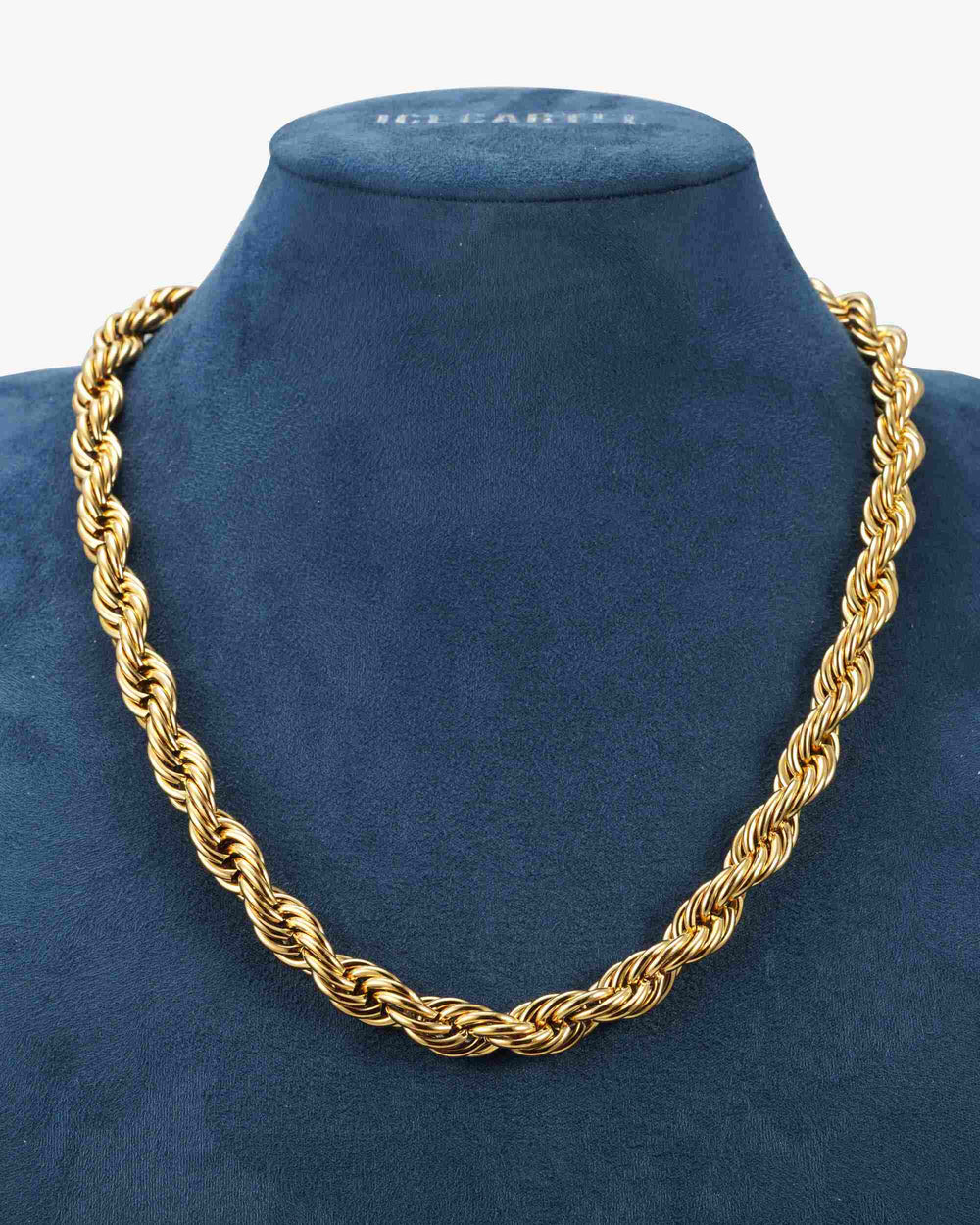 10mm rope chain 14k gold icecartel display