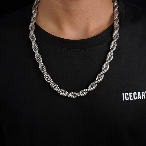 10mm rope chain 14k white gold icecartel model
