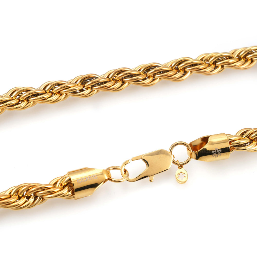 10mm rope chain 14k yellow gold icecartel lock