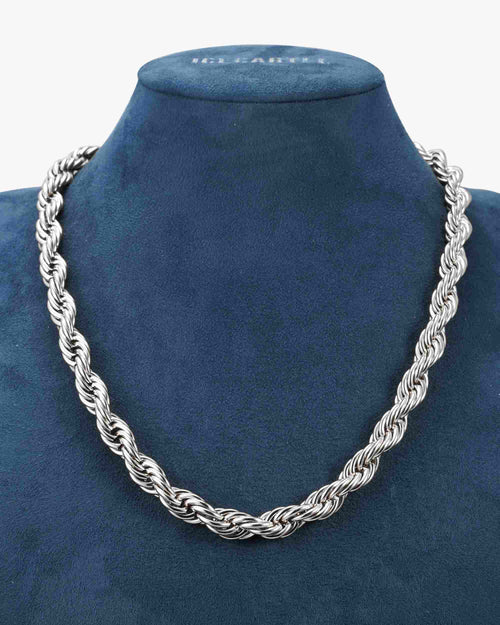 10mm rope chain silver icecartel display