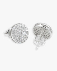 10mm signet moissanite earrings 14k gold icecartel white main