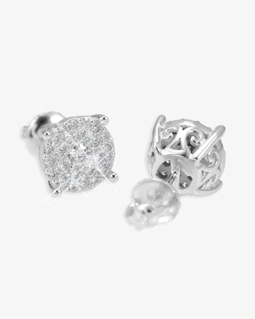 10mm vvs halo stud earrings 14k gold icecartel main one front