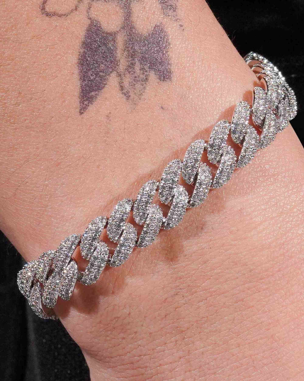 10mm vvs miami cuban link bracelet 14k gold icecartel px model shoot