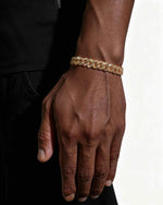 10MM VVS Miami Cuban Link Bracelet 14K Gold - Yellow Gold
