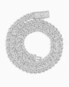 10MM VVS Miami Cuban Link Chain 14K Gold - White Gold