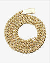 10MM VVS Miami Cuban Link Chain 14K Gold - Yellow Gold