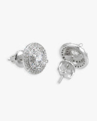 11mm double halo moissanite stud earrings 14k icecartel white main