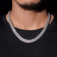 12MM 2-row moissanite cuban link chain icecartel model