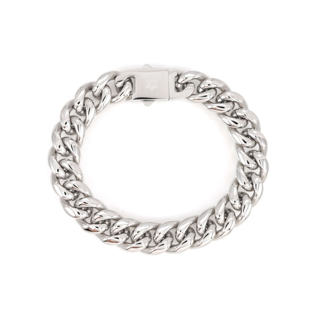 12mm cuban link bracelet 14k white gold icecartel main