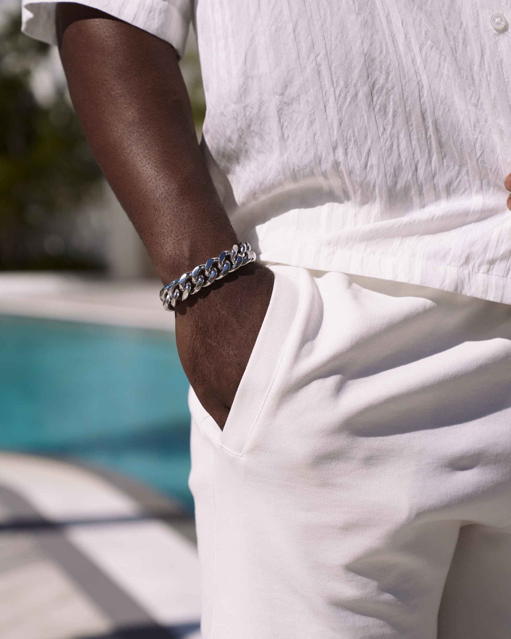 12MM Cuban Link Bracelet Silver