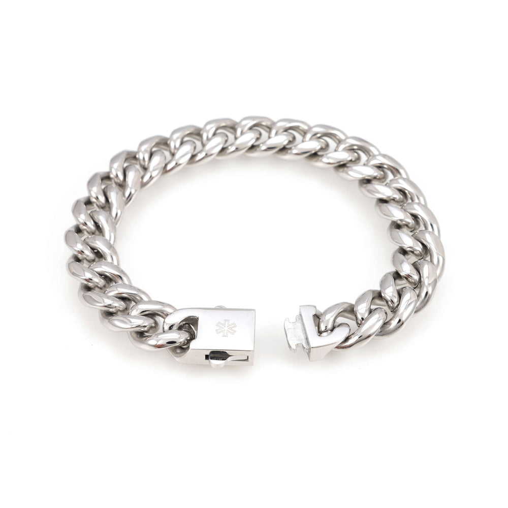 12mm cuban link bracelet 14k white gold icecartel o