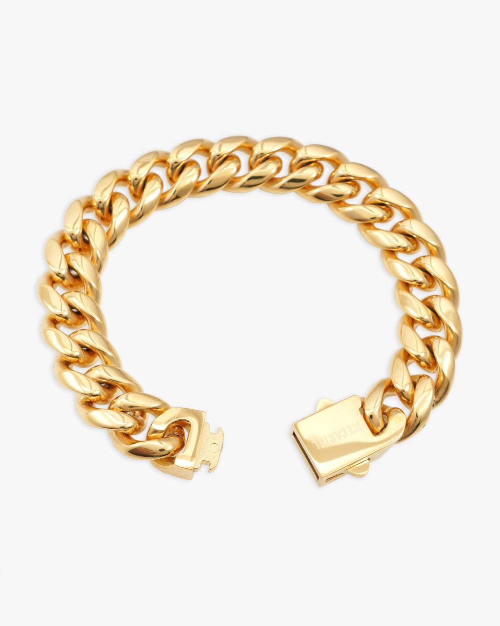 12mm cuban link bracelet 14k yellow gold icecartel lock