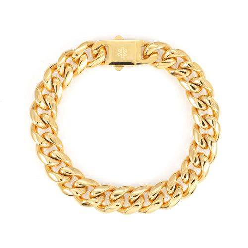 12mm cuban link bracelet 14k yellow gold icecartel main
