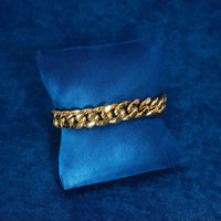 12MM cuban link bracelet 14k yellow gold